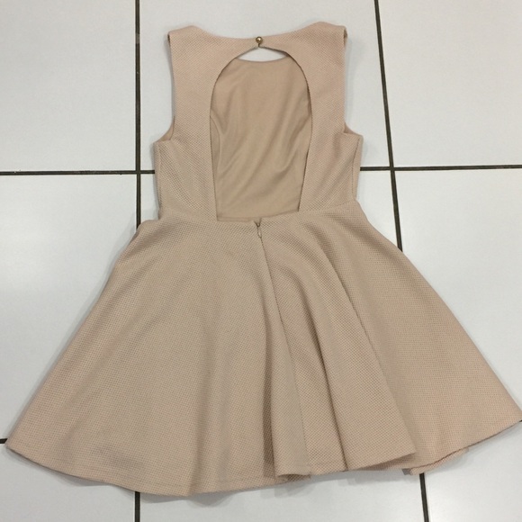 Lulus Beige Backless Skater Dress - Picture 7 of 8